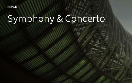 Symphony &amp; Concerto