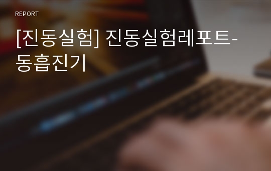 [진동실험] 진동실험레포트-동흡진기