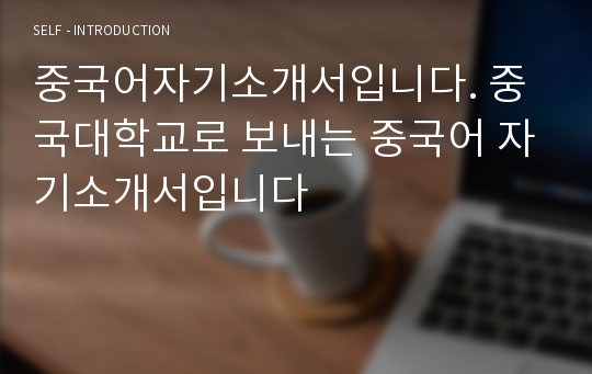 중국어자기소개서입니다. 중국대학교로 보내는 중국어 자기소개서입니다