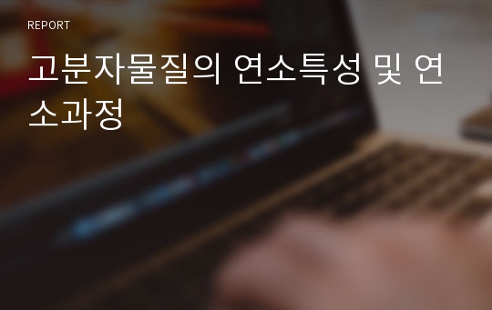 [만점레포트] 고분자물질의 연소특성 및 연소과정