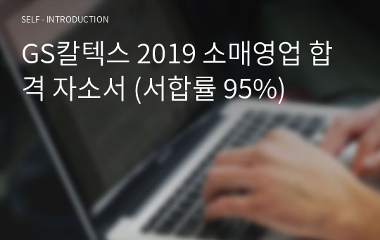 GS칼텍스 2019 소매영업 합격 자소서 (서합률 95%)