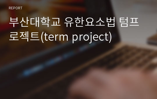 부산대학교 유한요소법 텀프로젝트(term project)