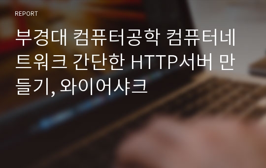 부경대 컴퓨터공학 컴퓨터네트워크 간단한 HTTP서버 만들기, 와이어샤크