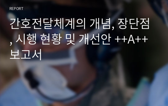 간호전달체계의 개념, 장단점, 시행 현황 및 개선안 ++A++보고서