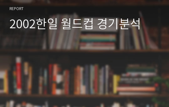 2002한일 월드컵 경기분석