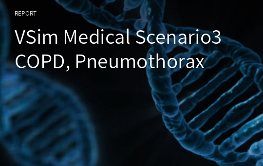 VSim Medical Scenario3 COPD, Pneumothorax