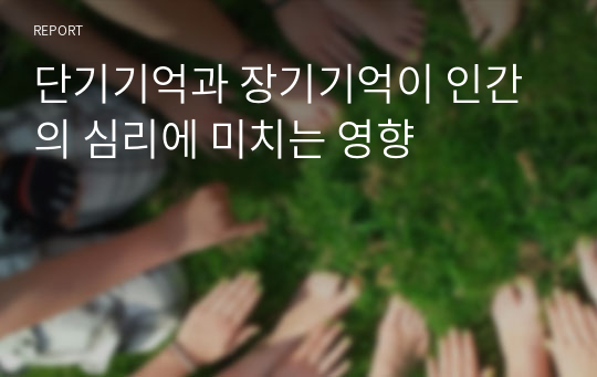 단기기억과 장기기억이 인간의 심리에 미치는 영향