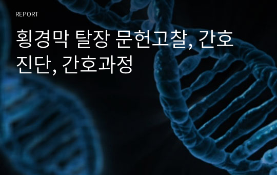 횡경막 탈장 문헌고찰, 간호진단, 간호과정