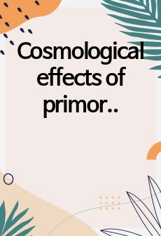 Cosmological effects of primordial black holes, G.F. Chapline, Nature 253, 251 (1975) 리뷰
